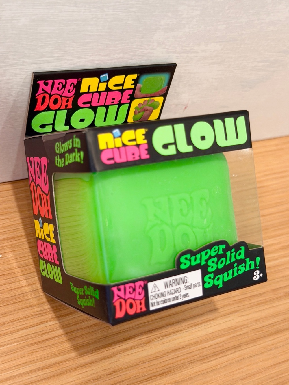 Needoh Green Nice Cube Glow in the Dark